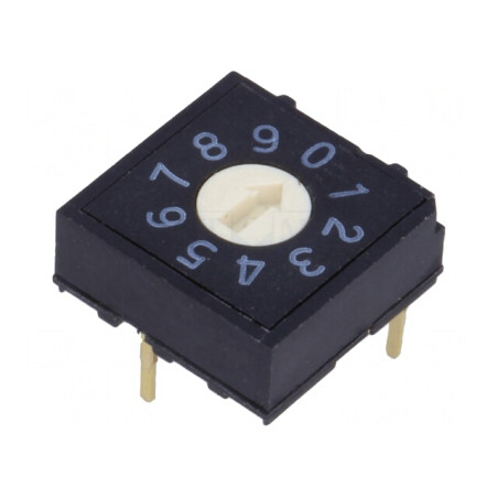 Întrerupător codificare DEC/BCD 10 poziții THT | Electronic-mag.ro | Componente Electronice