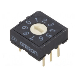 Întrerupător codificare DEC/BCD Poz 10 THT | Electronic-mag.ro | Componente Electronice
