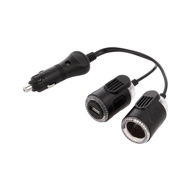 Splitter Brichetă Auto cu Port USB A | Electronic-mag.ro | Componente Electronice