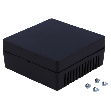 Carcasă ABS neagră pentru alarmă 85x85x35.5mm | Electronic-mag.ro | Componente Electronice