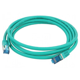 Cablu Patch S/FTP Cat6a Verde 2m LSZH