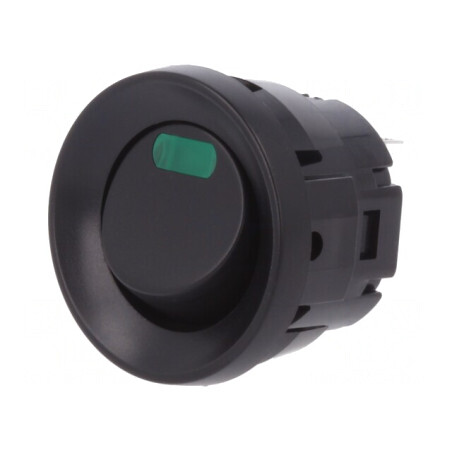 Comutator Rocker ON-OFF cu LED Negru 3A 250V | Electronic-mag.ro | Componente Electronice