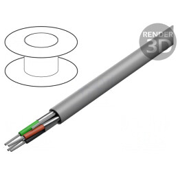 Cablu electric 2x2x22AWG PVC gri 305m | Electronic-mag.ro | Componente Electronice