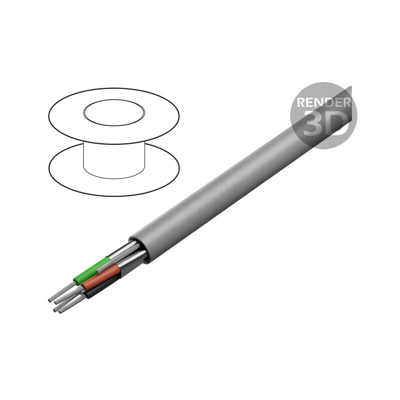 Cablu electric 2x2x22AWG PVC gri 305m | Electronic-mag.ro | Componente Electronice Cablu electric 2x2x22AWG PVC gri 305m | Electronic-mag.ro | Componente Electronice