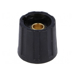 Buton Rotativ Negru ABS 6mm 16x15.5mm | Electronic-mag.ro | Componente Electronice