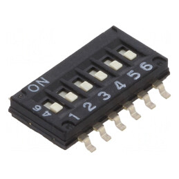 Comutator DIP-SWITCH 6 Secțiuni ON-OFF 24V | Electronic-mag.ro | Componente Electronice