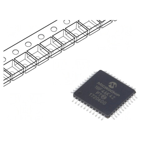Microcontroler PIC 64kB 64MHz SMD TQFP44 | Electronic-mag.ro | Componente Electronice