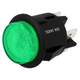 Comutator DPST-NO 20A 12VDC Acționat prin Apăsare | Electronic-mag.ro | Componente Electronice