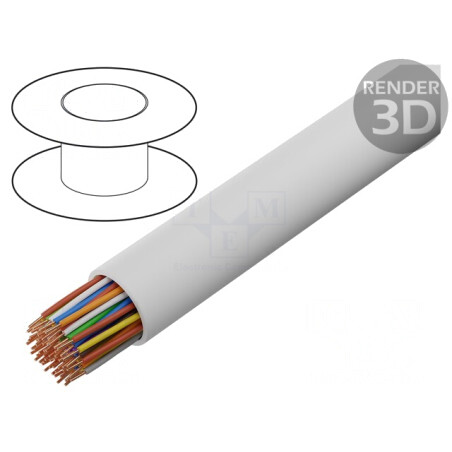 Cablu Telecomunicații YTKSY 30x2x0,5mm PVC Alb | Electronic-mag.ro | Componente Electronice