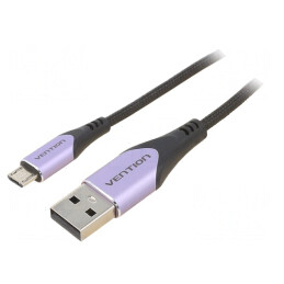 Cablu USB 2.0 A la Micro B 1,5m Negru | Electronic-mag.ro | Componente Electronice