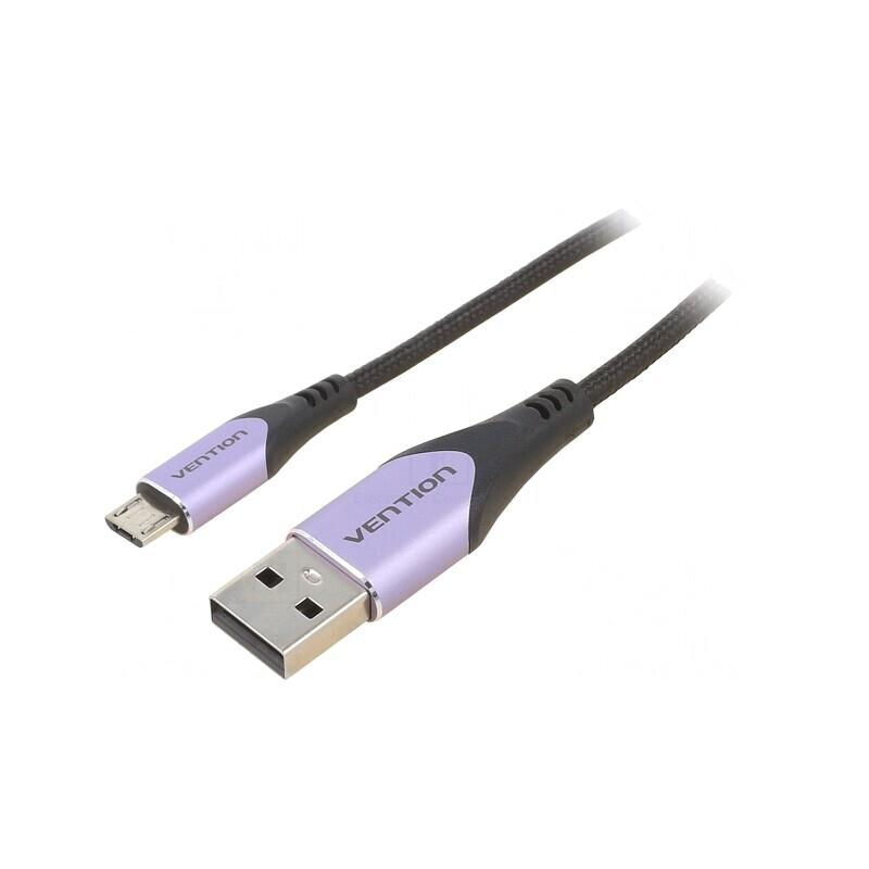 Cablu USB 2.0 A la Micro B 1,5m Negru | Electronic-mag.ro | Componente Electronice