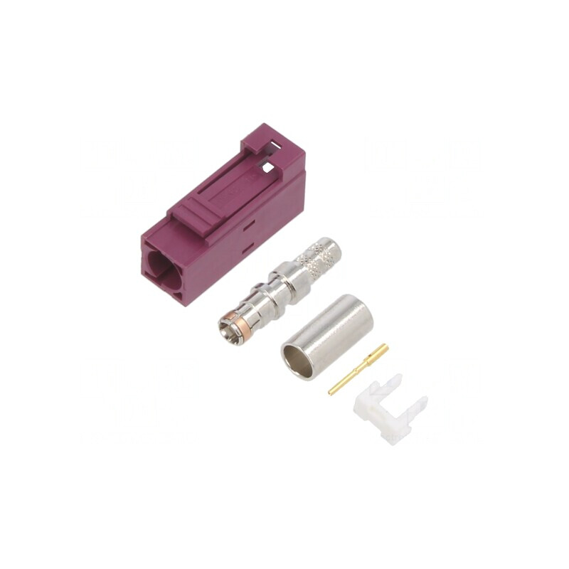 Conector FAKRA Mamă pe Cablu Crimpat Drept  | Electronic-mag.ro | Componente Electronice