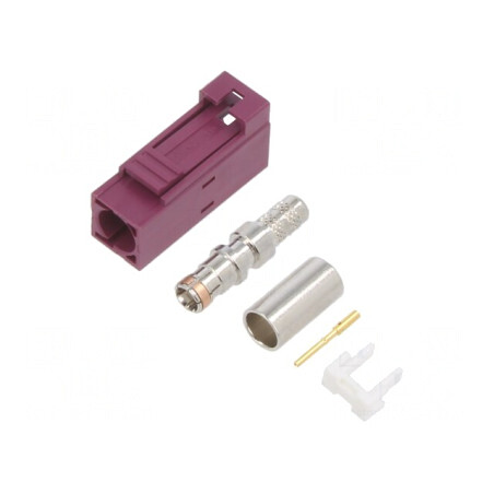 Conector FAKRA Mamă pe Cablu Crimpat Drept  | Electronic-mag.ro | Componente Electronice