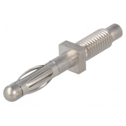 Mufă Banană 4mm Nichelat 70V 32A | Electronic-mag.ro | Componente Electronice