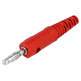 Mufă banană 4mm 10A roșie | Electronic-mag.ro | Componente Electronice
