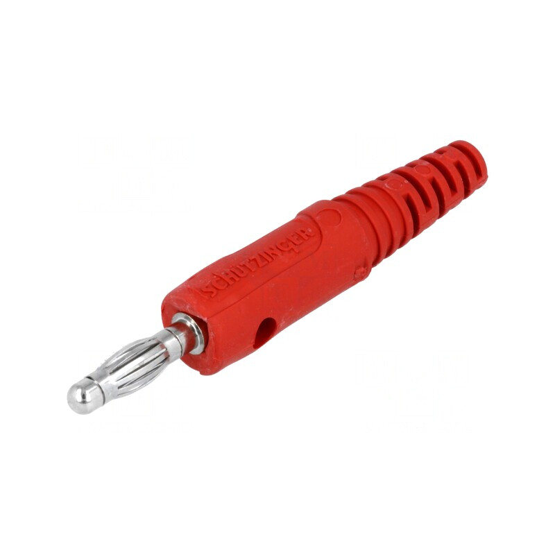 Mufă banană 4mm 10A roșie | Electronic-mag.ro | Componente Electronice