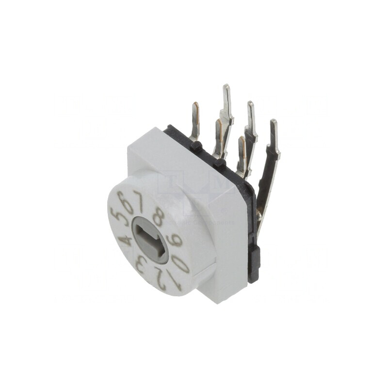 Întrerupător codificare DEC/BCD THT 10 poziții | Electronic-mag.ro | Componente Electronice