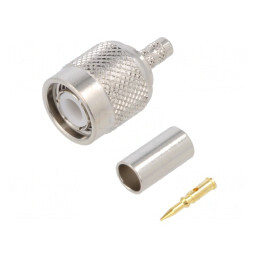 Mufă TNC Tată Drept 50Ω Crimpat Aurit | Electronic-mag.ro | Componente Electronice