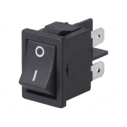 Comutator Rocker DPST Negru OFF-ON 16A 250V | Electronic-mag.ro | Componente Electronice