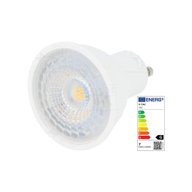 Lampă LED GU10 Alb Cald 6,5W 3000K | Electronic-mag.ro | Componente Electronice Lampă LED GU10 Alb Cald 6,5W 3000K | Electronic-mag.ro | Componente Electronice