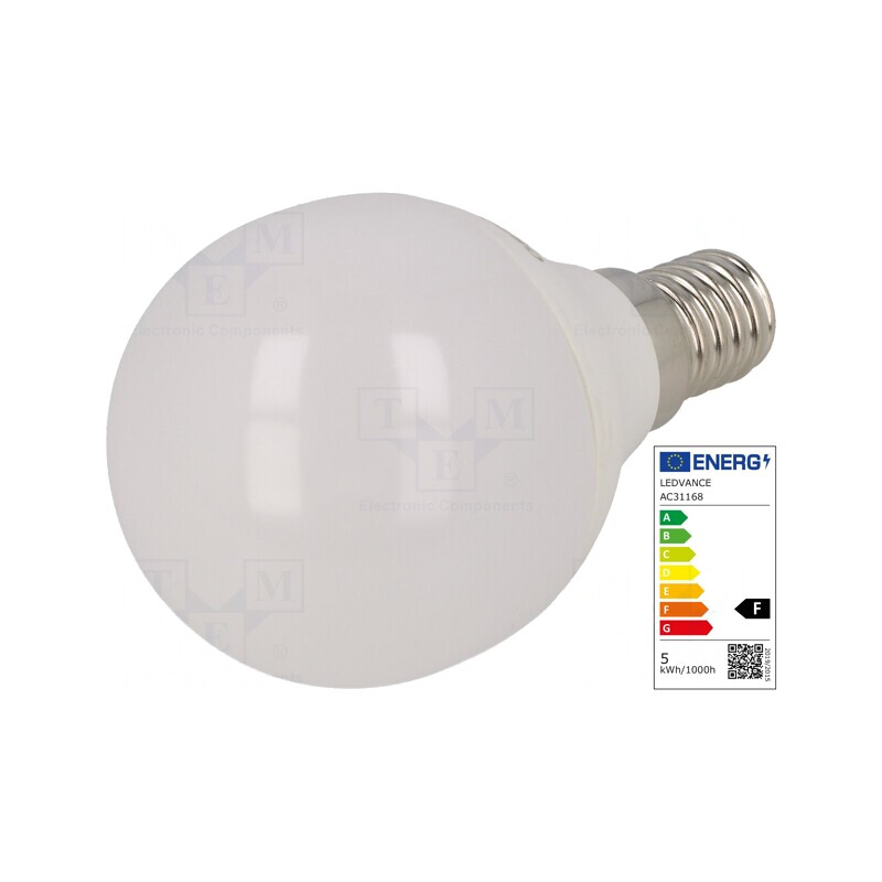 Lampă LED E14 5,5W 6500K 470lm Alb Rece | Electronic-mag.ro | Componente Electronice