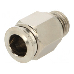 Racord Push-In Alamă Nichelată 1/4" | Electronic-mag.ro | Componente Electronice