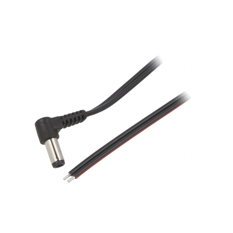 Cablu Alimentare DC 5,5/2,5 1,5m Negru | Electronic-mag.ro | Componente Electronice