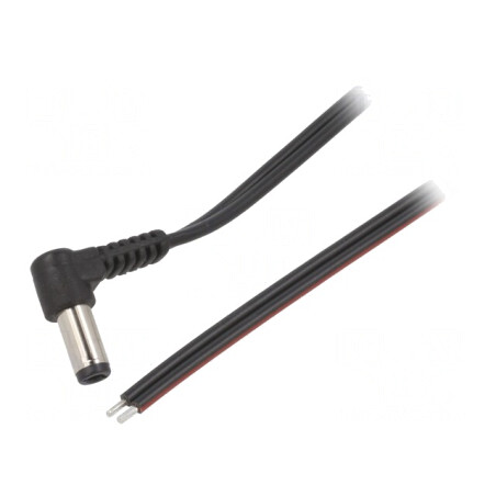 Cablu Alimentare DC 5,5/2,5 1,5m Negru | Electronic-mag.ro | Componente Electronice