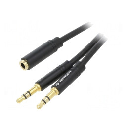 Cablu Audio Jack 3.5mm 3pin la 4pin 0.3m | Electronic-mag.ro | Componente Electronice