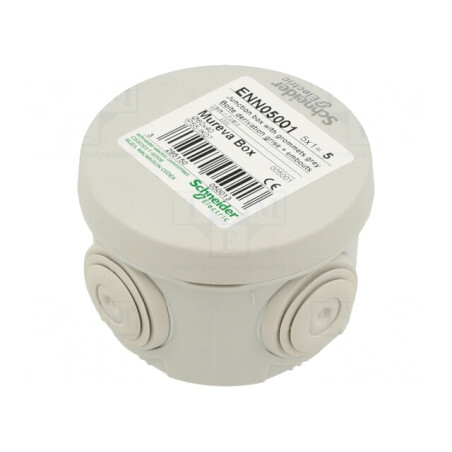 Cutie de conexiuni IP55 gri 72mm x 50mm pentru perete | Electronic-mag.ro | Componente Electronice