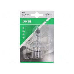 Lampă auto H4 12V 60/55W transparentă P43t LLB | Electronic-mag.ro | Componente Electronice