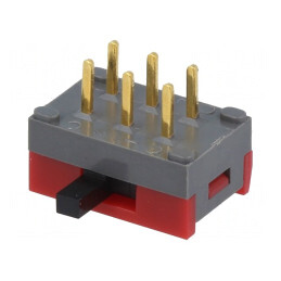 Comutator Glisant 2 Pozitii DPDT 0.4A 28VDC ON-ON | Electronic-mag.ro | Componente Electronice