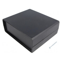 Carcasă polistiren neagră 159x139x59mm | Electronic-mag.ro | Componente Electronice