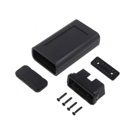 Carcasă OBD ABS Neagră 47.4x94.6x23.45mm | Electronic-mag.ro | Componente Electronice