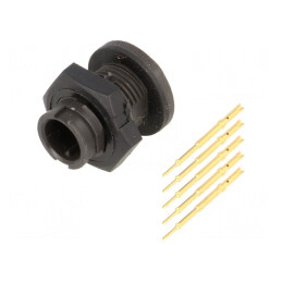 Conector Circular EN2 Soclu Tată pentru Panou | Electronic-mag.ro | Componente Electronice