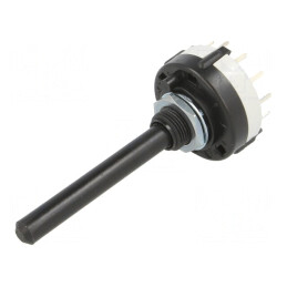 Comutator Rotativ 6 Pozitii 0.15A 250VDC 2 Sectiuni 30° | Electronic-mag.ro | Componente Electronice