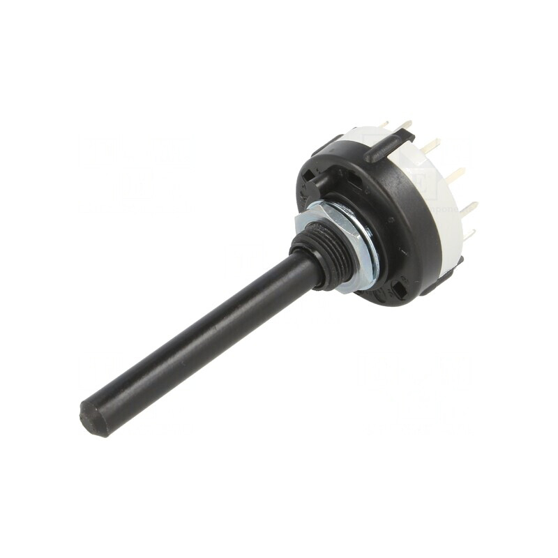Comutator Rotativ 6 Pozitii 0.15A 250VDC 2 Sectiuni 30° | Electronic-mag.ro | Componente Electronice