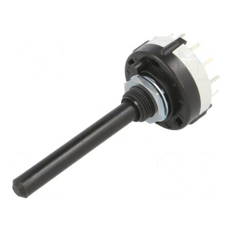 Comutator Rotativ 6 Pozitii 0.15A 250VDC 2 Sectiuni 30° | Electronic-mag.ro | Componente Electronice