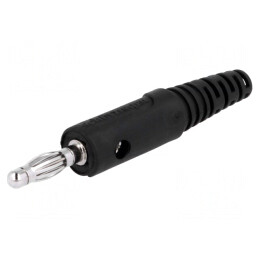 Mufă Banană 4mm Neagră 32A 70VDC | Electronic-mag.ro | Componente Electronice