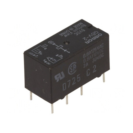 Releu Electromagnetic DPDT 5V 2A | Electronic-mag.ro | Componente Electronice