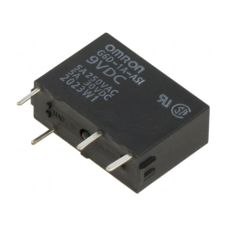 Releu Electromagnetic SPST-NO 9VDC 5A 250VAC PCB | Electronic-mag.ro | Componente Electronice