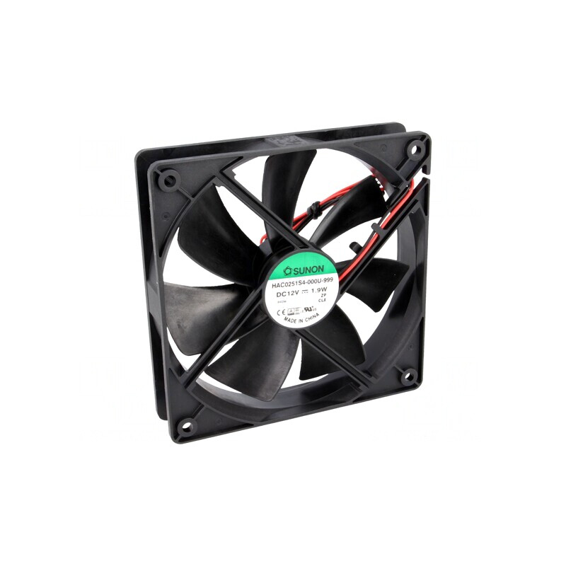 Ventilator axial 12V DC 120x120x25mm 93,5m3/h 29,6dBA | Electronic-mag.ro | Componente Electronice