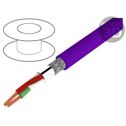 Cablu Automatizări RS422/RS485 1x2x0.64mm2 Cu PVC 225V | Electronic-mag.ro | Componente Electronice