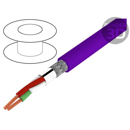 Cablu Automatizări RS422/RS485 1x2x0.64mm2 Cu PVC 225V | Electronic-mag.ro | Componente Electronice
