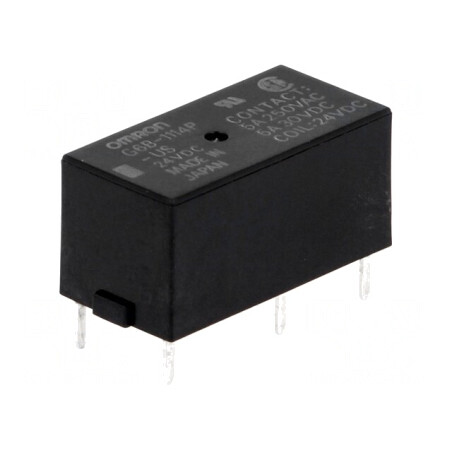 Releu electromagnetic 24VDC 5A SPST-NO | Electronic-mag.ro | Componente Electronice