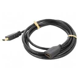 Cablu HDMI 2.0 HDCP 2.2 2m Negru