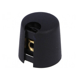 Buton Rotativ cu Indicator Plastic Negru 4mm 16x16mm | Electronic-mag.ro | Componente Electronice