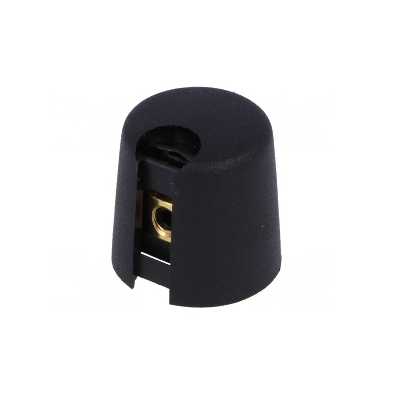 Buton Rotativ cu Indicator Plastic Negru 4mm 16x16mm | Electronic-mag.ro | Componente Electronice