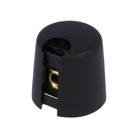 Buton Rotativ cu Indicator Plastic Negru 4mm 16x16mm | Electronic-mag.ro | Componente Electronice