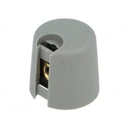 Buton rotativ gri cu indicator plastic Ø6mm Ø16x16mm | Electronic-mag.ro | Componente Electronice